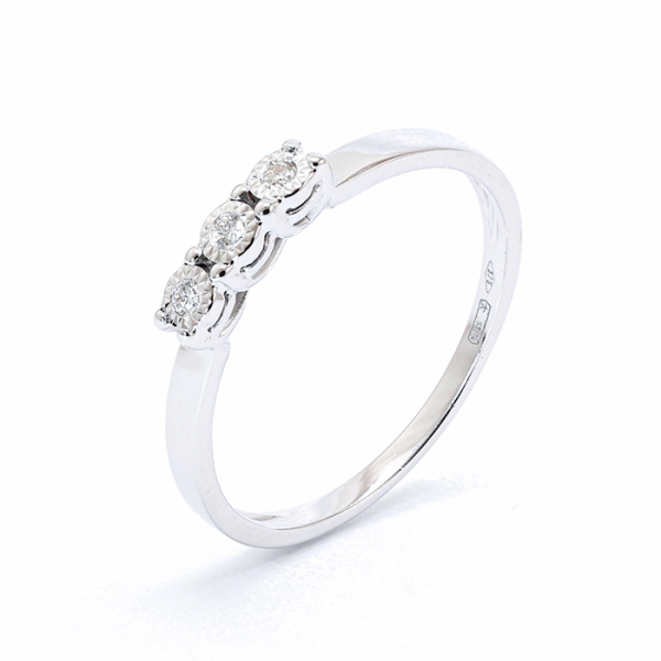 Trilogy Marilyn, in oro Bianco con Diamanti 9 kt